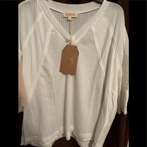 Listicle Thermal Knit Top(oversized)